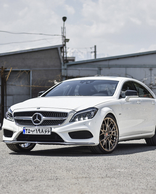 Фото дисков M-X3 Глянцевая шампань на Mercedes-Benz CLS (C218)