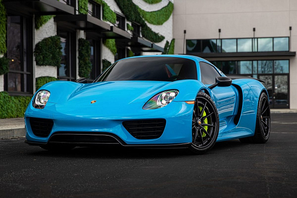 Фото дисков Anrky AN38 Черный сатин на Porsche 918 Spyder