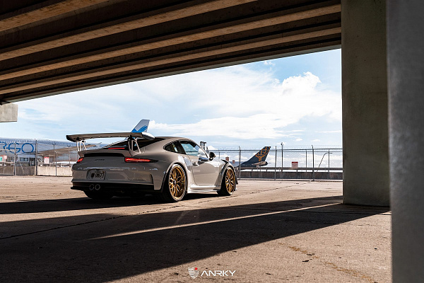 Фото дисков Anrky RS1 Сатиновое золото на Porsche 911 VII