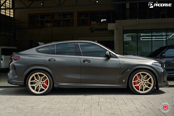 Фото дисков Vossen EVO-4 Сатиновая шампань на BMW X6/X6 M (G06/F96)