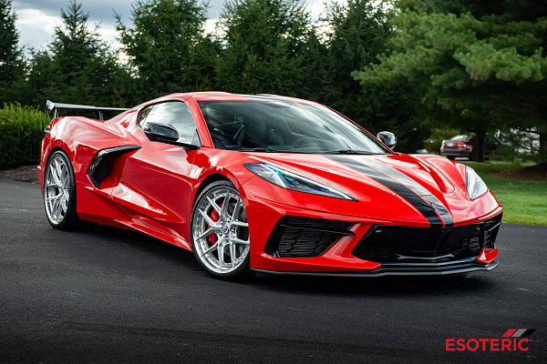 Фото дисков HRE S101SC Глянцевый лак на Chevrolet Corvette C8