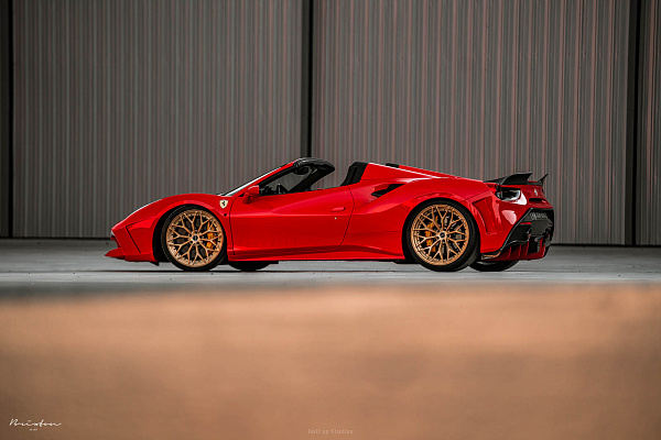 Фото дисков Brixton Forged CM6-R Глянцевая медь на Ferrari 488