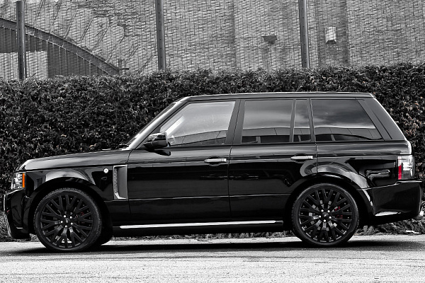 Фото дисков Kahn RS-2 Черный сатин на Land Rover Range Rover III