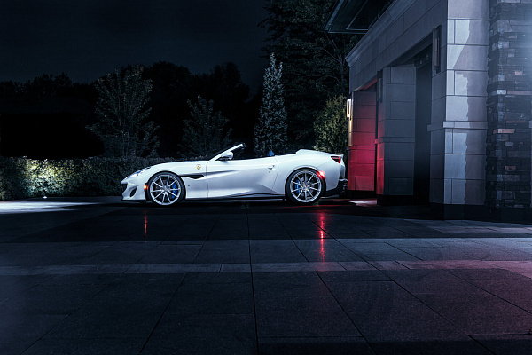 Фото дисков HRE P104SC Сатиновый лак на Ferrari Portofino
