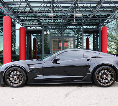 Фото дисков HRE P201 на Chevrolet Corvette C7