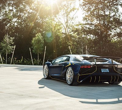 Фото дисков Vossen EVO-2R (3-Piece) на Lamborghini Aventador