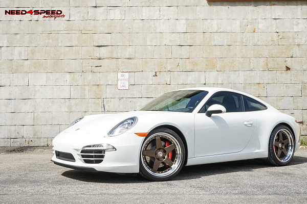 Фото дисков HRE C105 Сатиновая бронза на Porsche 911 VII