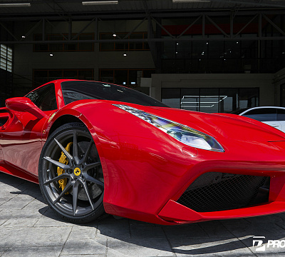 Фото дисков Vossen EVO-2 на Ferrari 488