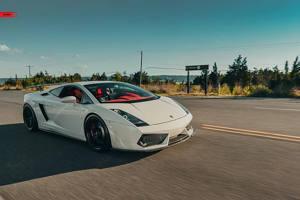 Фото дисков Anrky AN18 Черный сатин на Lamborghini Gallardo