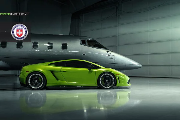 Фото дисков HRE S107 Черный сатин на Lamborghini Gallardo