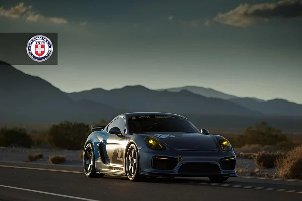 Фото дисков HRE C105 Матовый графит на Porsche Cayman II