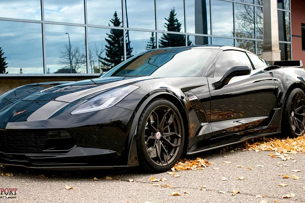 Фото дисков HRE P201 Сатиновая бронза на Chevrolet Corvette C7