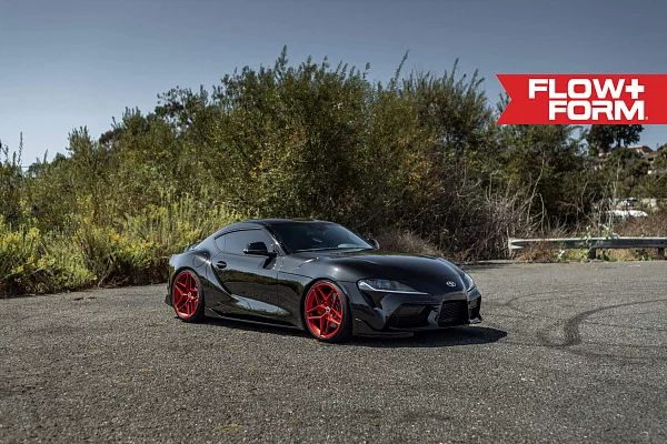 Фото дисков HRE FF11 Красный сатин на Toyota Supra A90