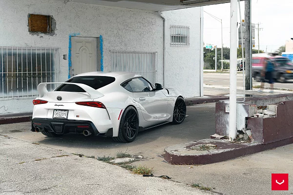 Фото дисков Vossen HF-7 Черный сатин на Toyota Supra A90
