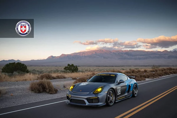 Фото дисков HRE C105 Матовый графит на Porsche Cayman II
