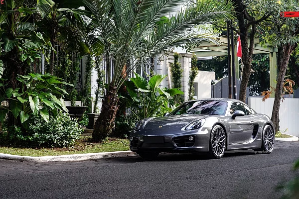 Фото дисков Anrky AN20 Глянцевый тонированный лак на Porsche Cayman II
