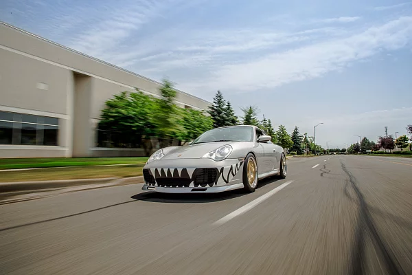 Фото дисков HRE 540 Глянцевое золото на Porsche 911 V