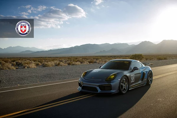 Фото дисков HRE C105 Матовый графит на Porsche Cayman II
