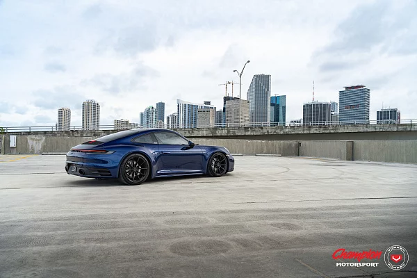 Фото дисков Vossen RS92 Черный сатин на Porsche 911 VIII