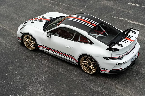 Фото дисков HRE S107SC Сатиновое темное золото на Porsche 911 VIII