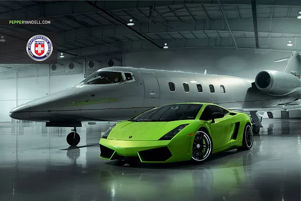 Фото дисков HRE S107 Черный сатин на Lamborghini Gallardo
