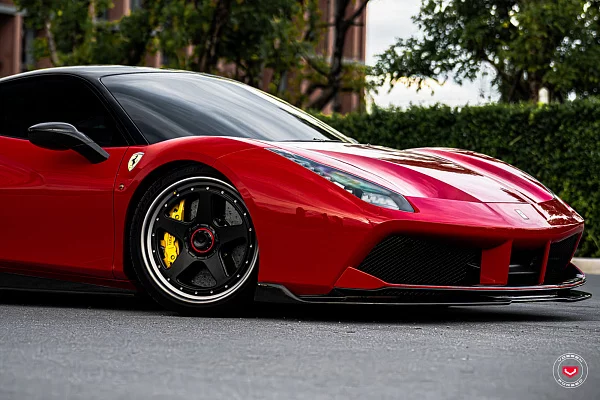 Фото дисков Vossen GEN-01 (3-Piece) Черный сатин на Ferrari 488