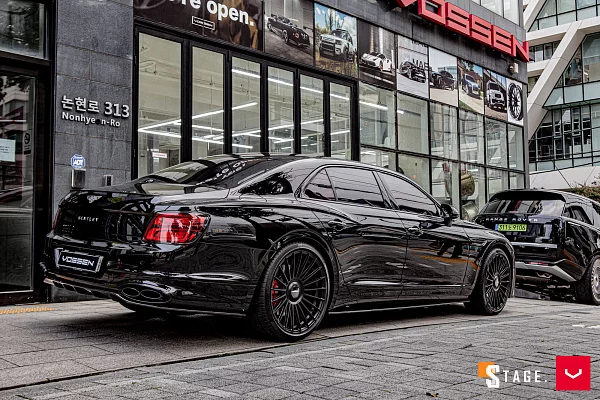 Фото дисков Vossen HF-8 Черный сатин на Bentley Flying Spur III