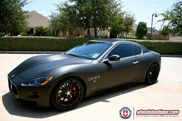 Фото дисков HRE S104 Черный сатин на Maserati GranTurismo I