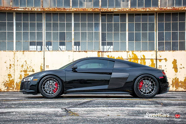 Фото дисков Vossen M-X4T (3-Piece) Глянцевый темный лак на Audi R8 (4S)