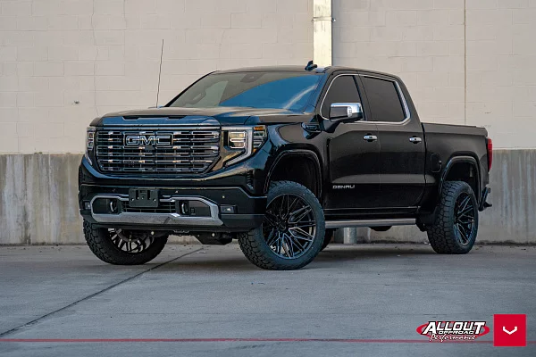 Фото дисков Vossen HF6-5 Черный глянец на GMC Sierra IV