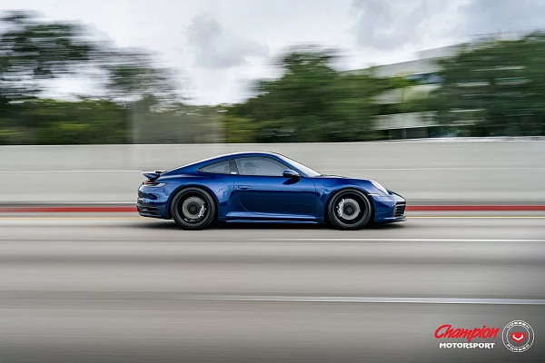 Фото дисков Vossen RS92 Черный сатин на Porsche 911 VIII