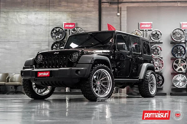 Фото дисков Vossen M-X4T (3-Piece) Глянцевый темный лак на Jeep Wrangler III (JK)