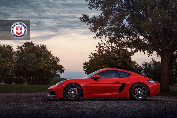 Фото дисков HRE RC104 Черный сатин на Porsche Cayman II