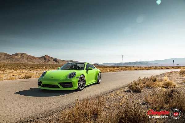 Фото дисков Vossen RS92 Полированный лак на Porsche 911 VIII