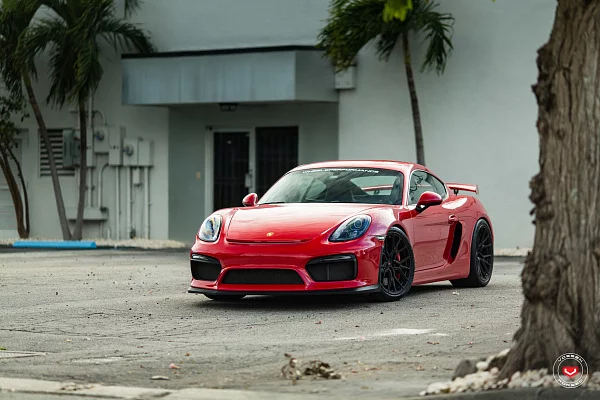 Фото дисков Vossen M-X3 Черный сатин на Porsche Cayman II