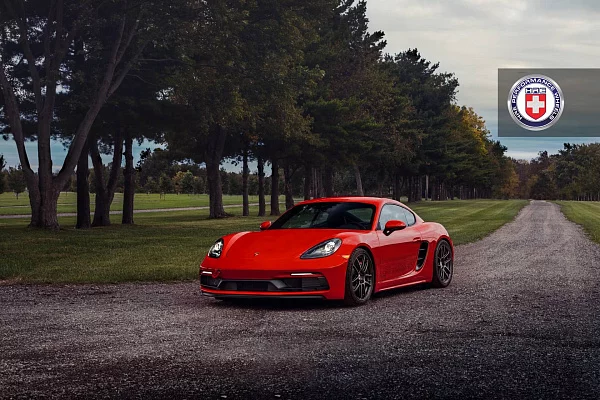 Фото дисков HRE RC104 Черный сатин на Porsche Cayman II