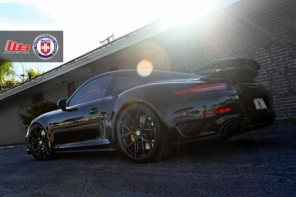 Фото дисков HRE P101 Черный глянец на Porsche 911 VII