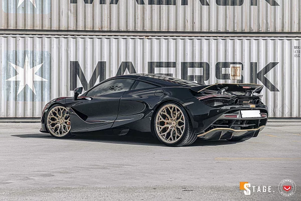 Фото дисков Vossen S17-01 Глянцевое золото на McLaren 720S