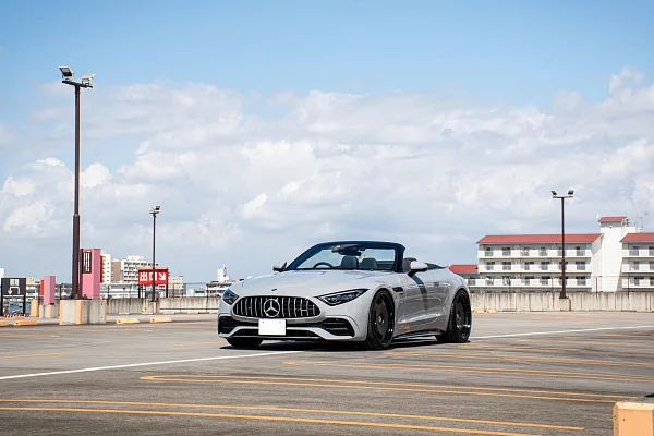 Фото дисков HRE 544C Черный сатин на Mercedes-Benz SL (R232)