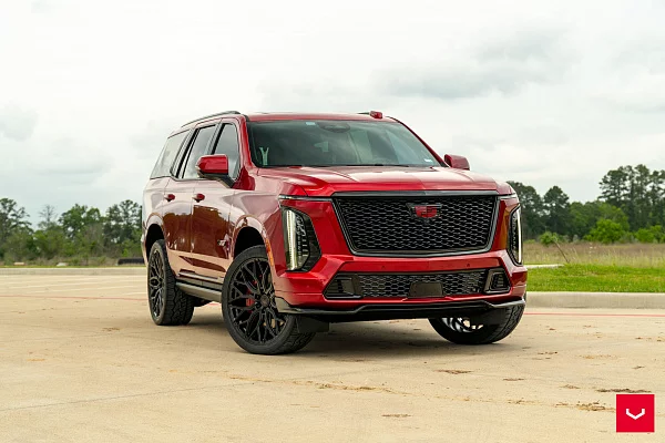 Фото дисков Vossen HF6-3 Черный глянец на Cadillac Escalade V