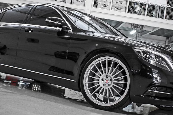 Фото дисков HRE 309M Серебро на Mercedes-Benz S-Class (W222, C217)
