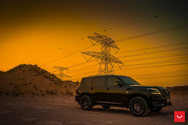 Фото дисков Vossen HF6-1 Глянцевый темный лак на Nissan Patrol VII
