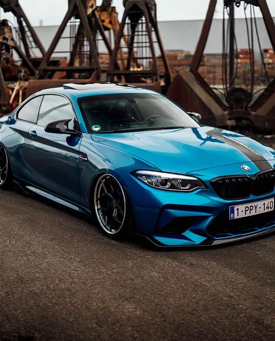 Фото дисков PF5 Черный сатин на BMW 2/M2 (F22/F87)