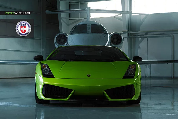 Фото дисков HRE S107 Черный сатин на Lamborghini Gallardo