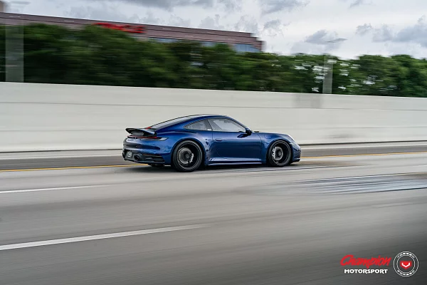 Фото дисков Vossen RS92 Черный сатин на Porsche 911 VIII
