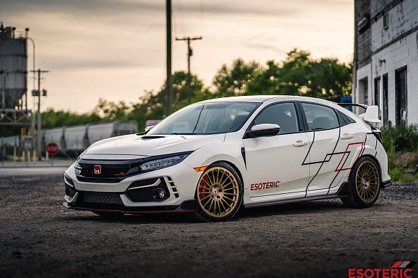 Фото дисков HRE 309M Сатиновое темное золото на Honda Civic Type R FK8