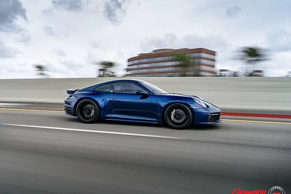Фото дисков Vossen RS92 Черный сатин на Porsche 911 VIII