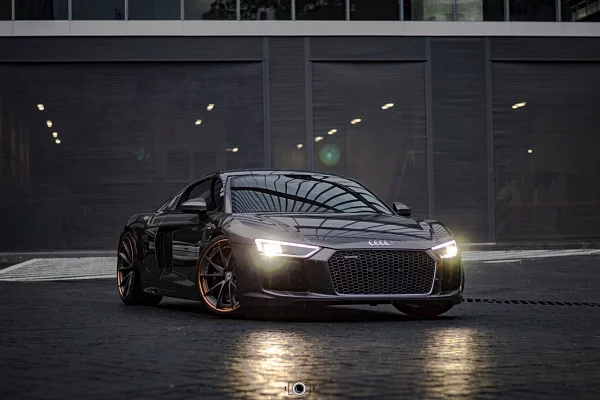 Фото дисков HRE S204 Сатиновый графит на Audi R8 (4S)