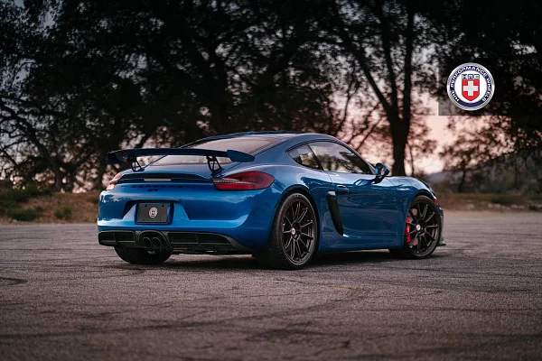 Фото дисков HRE RC103 Черный сатин на Porsche Cayman II