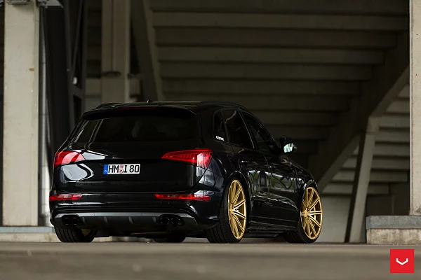 Фото дисков Vossen CV4 Сатиновое золото на Audi Q5 (8R)
